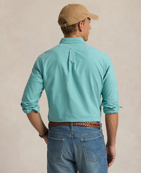 Men's Garment-Dyed Oxford Shirt Deep Seafoam - 2