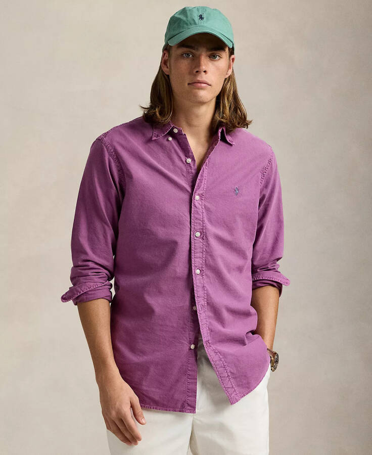 Men's Garment-Dyed Oxford Shirt Tea Rose - 1