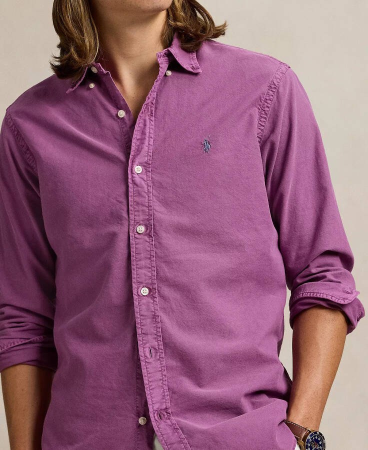 Men's Garment-Dyed Oxford Shirt Tea Rose - 4