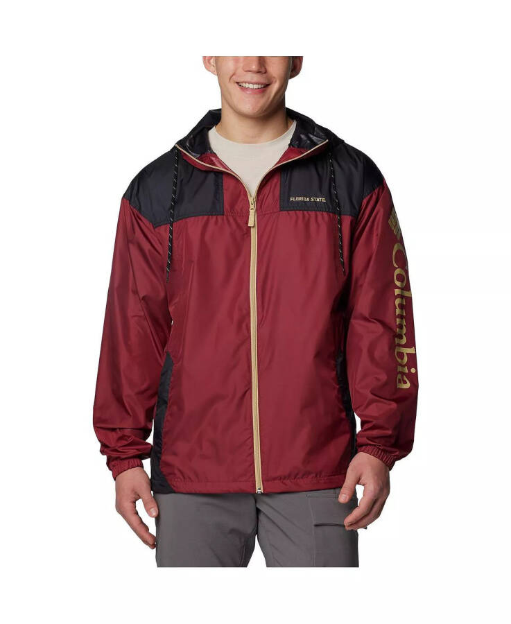 Men's Garnet Florida State Seminoles Flash Challenger II Omni-Shade Full-Zip Hoodie Windbreaker Jacket Garnet - 1