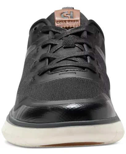 Men's Generation ZERØGRAND Stitchlite ™ Lace-Up Sneakers-Black-British Tan-Ivory - 5