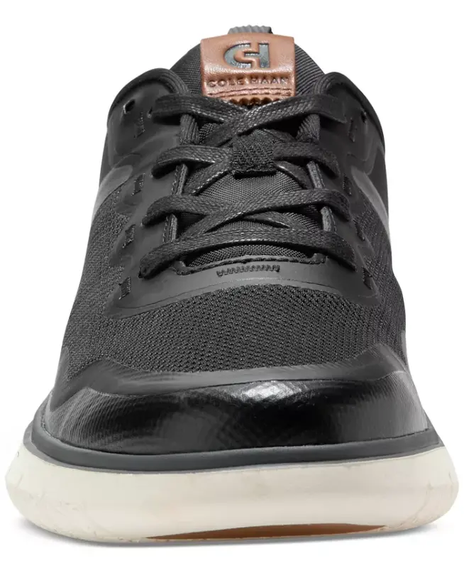 Men's Generation ZERØGRAND Stitchlite ™ Lace-Up Sneakers-Black-British Tan-Ivory - 5