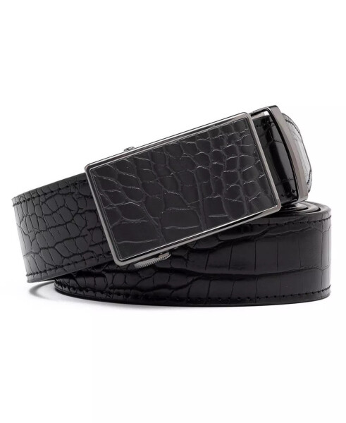 Men's Genuine Leather Crocodile Design Dress Belt - 1