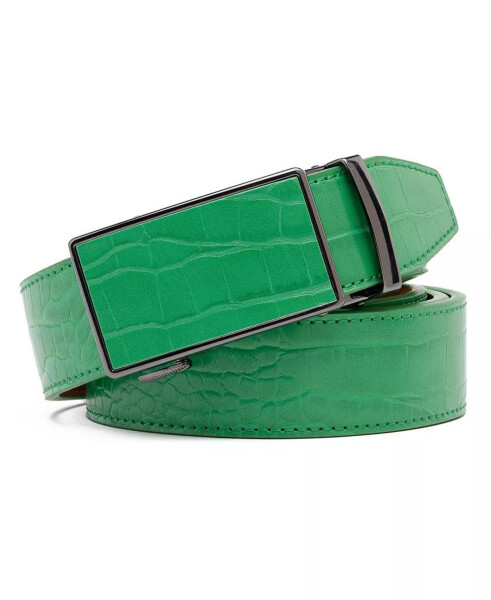 Men's Genuine Leather Crocodile Design Dress Belt - 1