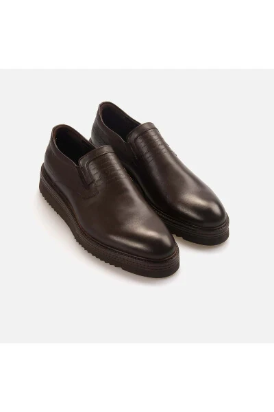 Men's Genuine Leather Eva Sole Brown Sports & Snea - 3