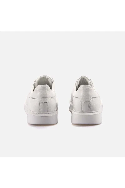 Men's Genuine Leather Eva Sole White Casual Shoes - 4