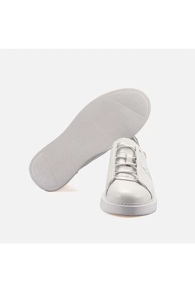 Men's Genuine Leather Eva Sole White Casual Shoes - 5