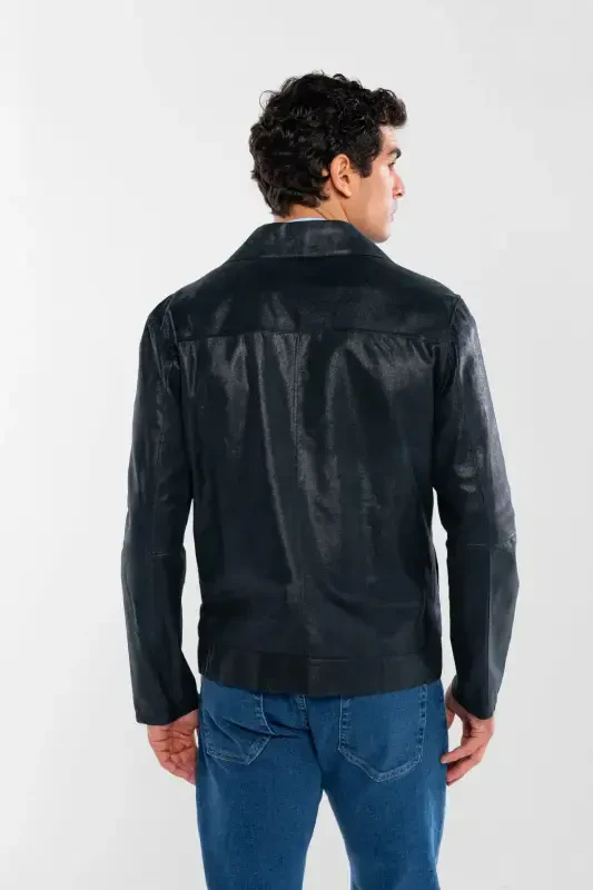 Men's Genuine Leather Jacket - 3