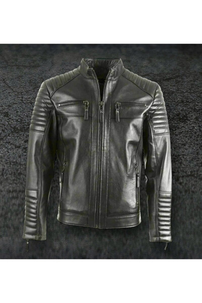 Men's Genuine Leather Jacket 2024 - 4