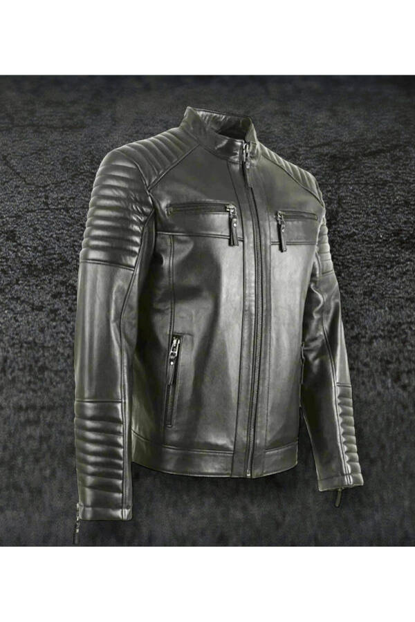 Men's Genuine Leather Jacket 2024 - 2