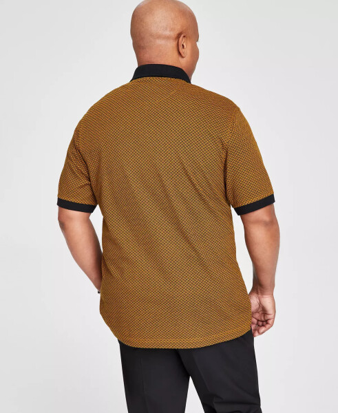 Men's Geometric Short-Sleeve Polo Shirt, Created for Modazone Golden - 4