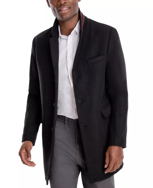 Men's Ghent Slim-Fit Overcoat Black - 8