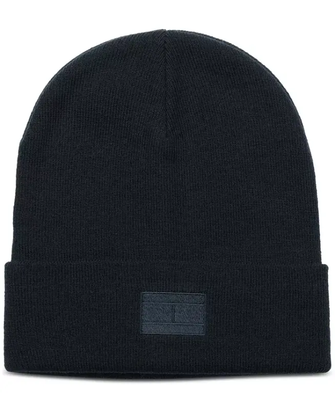 Men's Ghost Logo Embroidered Beanie -Desert Sky - TOMMY HILFIGER