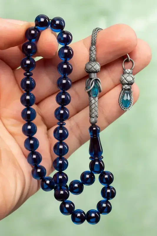 Men's Gift Amber Rosary-Blue - 2