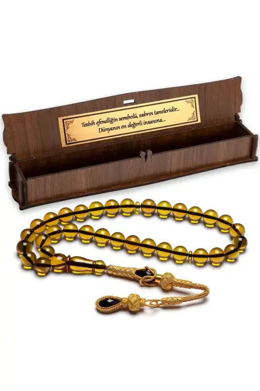 Men's Gift Amber Rosary-Yellow - 3