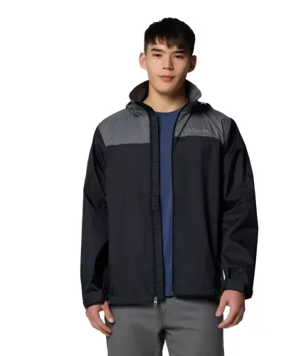 Men's Glennaker Lake II Rain Jacket-Black, City Grey - 8