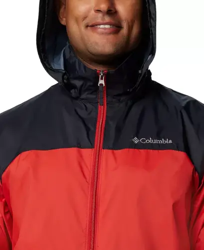 Men's Glennaker Lake II Rain Jacket-Sail Red, Black - 8
