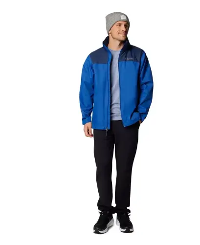 Men's Glennaker Lake II Rain Jacket - Mountain Blue/Collegiate Navy - COLUMBIA (1)