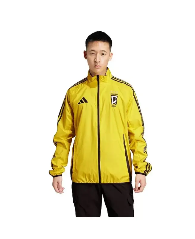 Men's Gold/Black Columbus Crew 2025 Anthem Reversible Full-Zip Jacket-Yellow, Black - 2