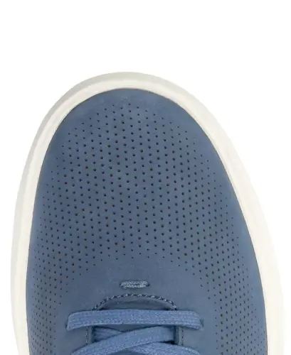 Men's Grand Crosscourt Daily Laser Sneaker - Blue Nubuck - 7