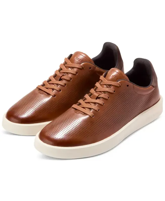 Men's Grand Crosscourt Daily Laser Sneaker - British Tan - 5