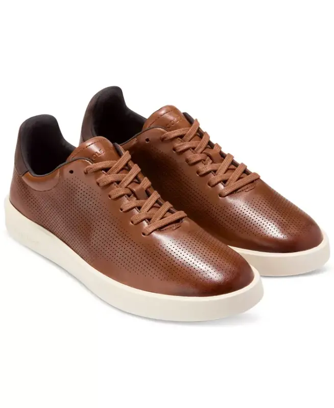 Men's Grand Crosscourt Daily Laser Sneaker - British Tan - 6