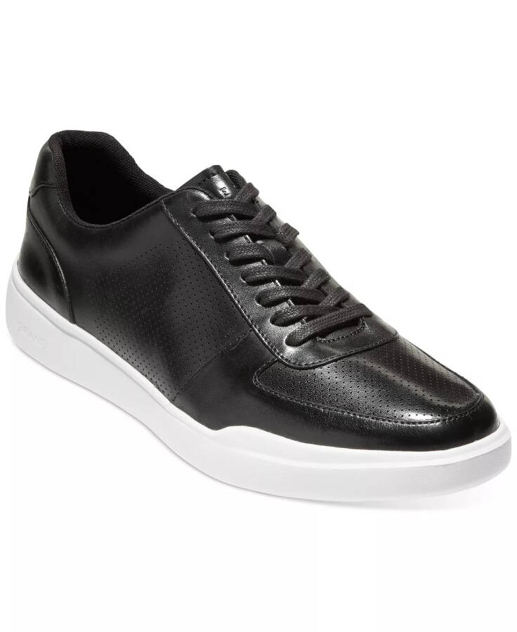 Men's Grand Crosscourt Modern Perf Sneaker Black /White btm - 1