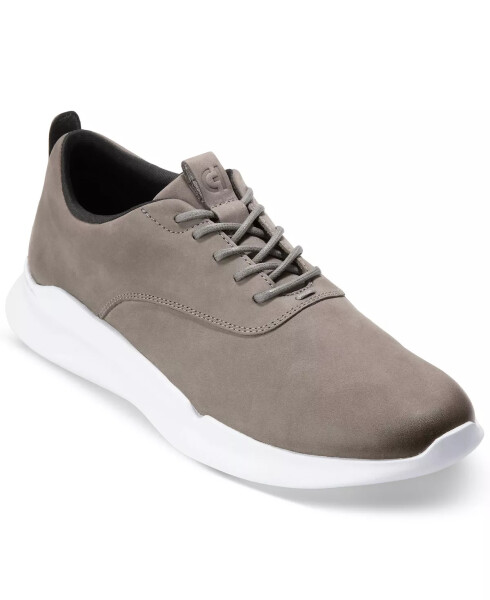 Men's Grand Crosscourt RunOx Hybrid Dress Casual Shoe Grey Nubuck - 1