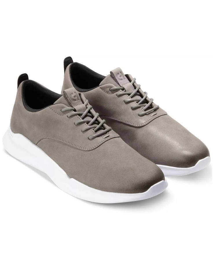 Men's Grand Crosscourt RunOx Hybrid Dress Casual Shoe Grey Nubuck - 5