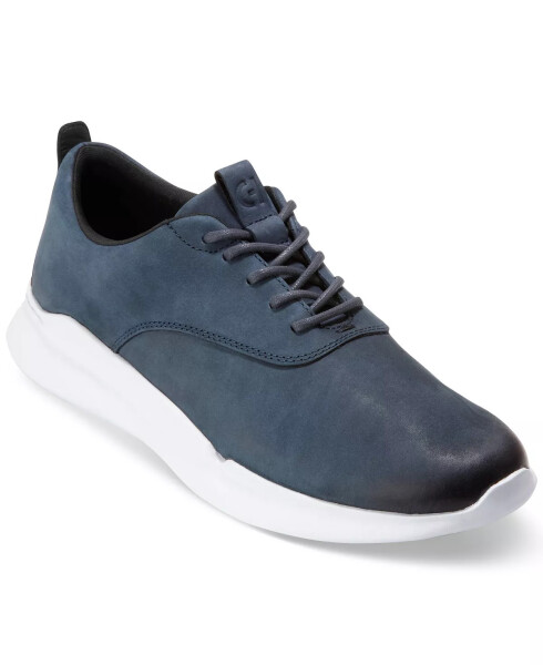 Men's Grand Crosscourt RunOx Hybrid Dress Casual Shoe Navy Nubuck - 1