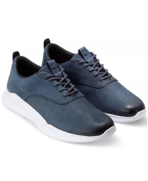 Men's Grand Crosscourt RunOx Hybrid Dress Casual Shoe Navy Nubuck - 4