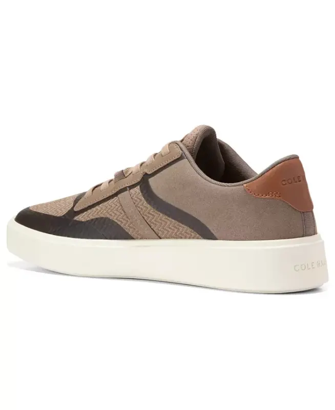 Men's Grand Crosscourt Winner Mixed-Media Lace-Up Sneakers - Irish Coffee-Golden Honey - 5