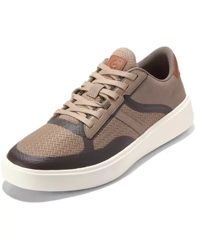 Men's Grand Crosscourt Winner Mixed-Media Lace-Up Sneakers - Irish Coffee-Golden Honey - 7