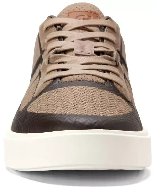 Men's Grand Crosscourt Winner Mixed-Media Lace-Up Sneakers - Irish Coffee-Golden Honey - 8