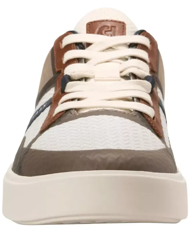 Men's Grand Crosscourt Winner Mixed-Media Lace-Up Sneakers - Ivory/British Tan - 3