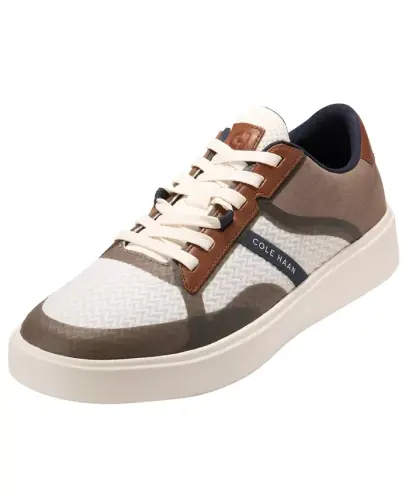 Men's Grand Crosscourt Winner Mixed-Media Lace-Up Sneakers - Ivory/British Tan - 8