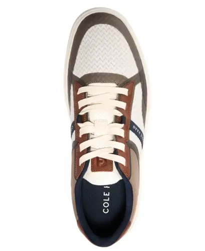 Men's Grand Crosscourt Winner Lace-Up Sneakers - Ivory/British Tan - 4
