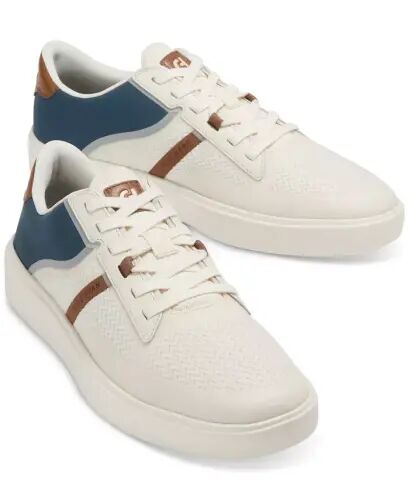 Men's Grand Crosscourt Winner Mixed-Media Lace-Up Sneakers-Ivory/Navy Blazer/Dark Sequoia/Natural Tan - 9