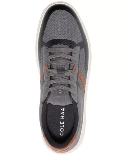 Men's Grand Crosscourt Winner Mixed-Media Lace-Up Sneakers-Magnet-Ivory - 4