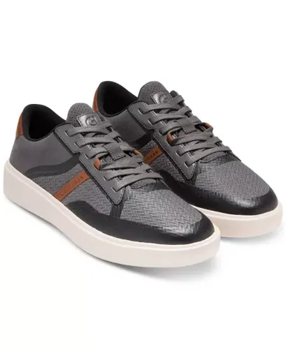Men's Grand Crosscourt Winner Mixed-Media Lace-Up Sneakers-Magnet-Ivory - 9