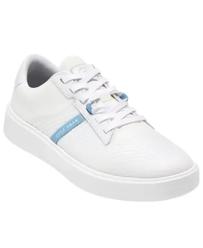 Men's Grand Crosscourt Winner Mixed-Media Lace-Up Sneakers - Optic White 