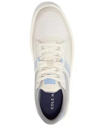 Men's Grand Crosscourt Winner Mixed-Media Lace-Up Sneakers - Silver Birch - 4