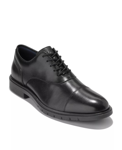 Men's Grand Flex Dress Cap Lace-Up Oxford Black - 1