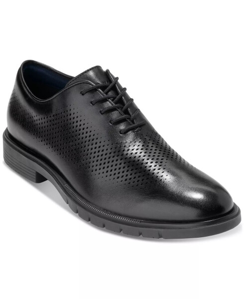 Men's GrandFlex Dress Laser Oxford Shoe Black - 1