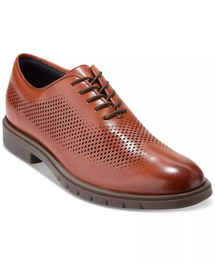 Men's GrandFlex Dress Laser Oxford Shoe Mahogany - 1