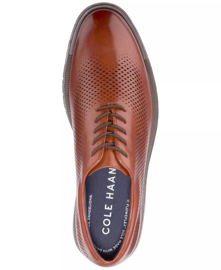 Men's GrandFlex Dress Laser Oxford Shoe Mahogany - 4