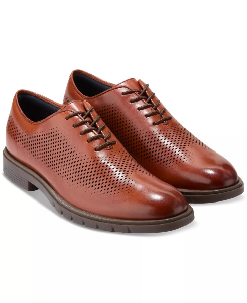 Men's GrandFlex Dress Laser Oxford Shoe Mahogany - 7