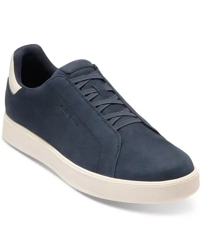 Men's GrandPrø Luxe Slip-On Sneaker - Navy Blazer Nubuck - COLE HAAN
