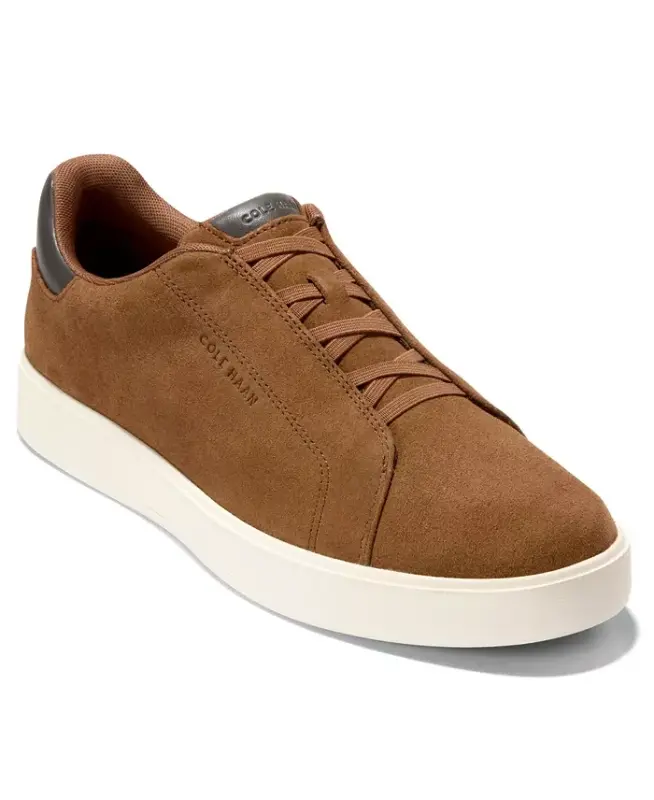 Men's GrandPrø Luxe Slip-On Sneaker - Spiced Brown Suede - 1