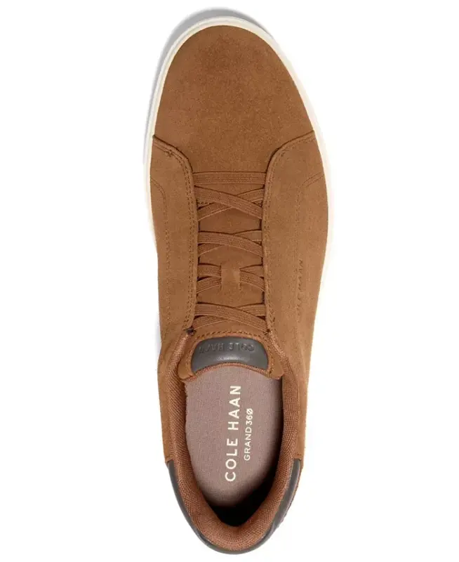 Men's GrandPrø Luxe Slip-On Sneaker - Spiced Brown Suede - 4